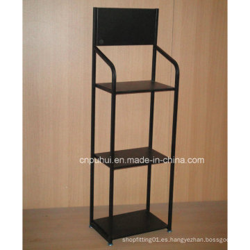 3 Tier metal Foor pantalla de fijación (PHY398)